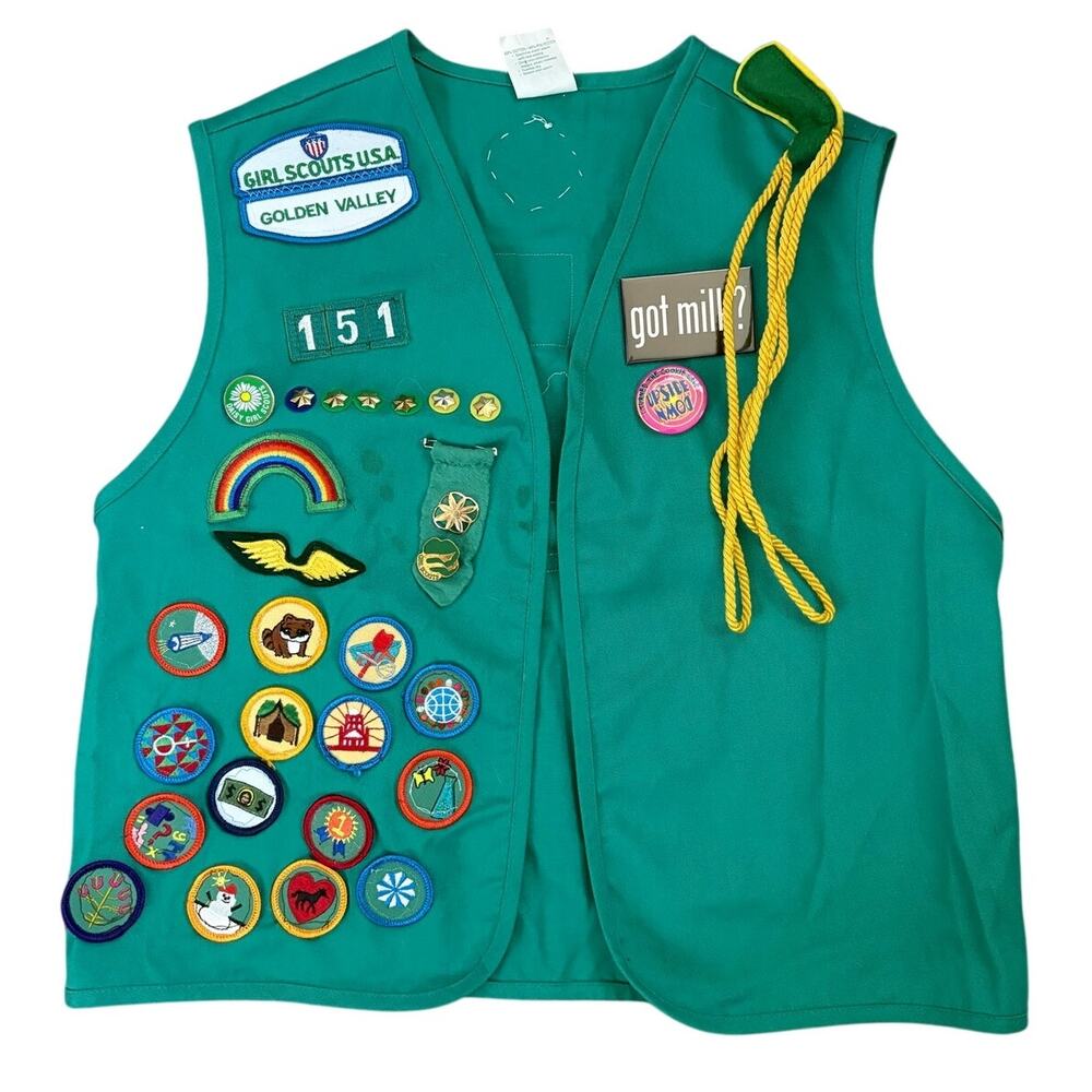 Vintage Girl Scouts Vest Large